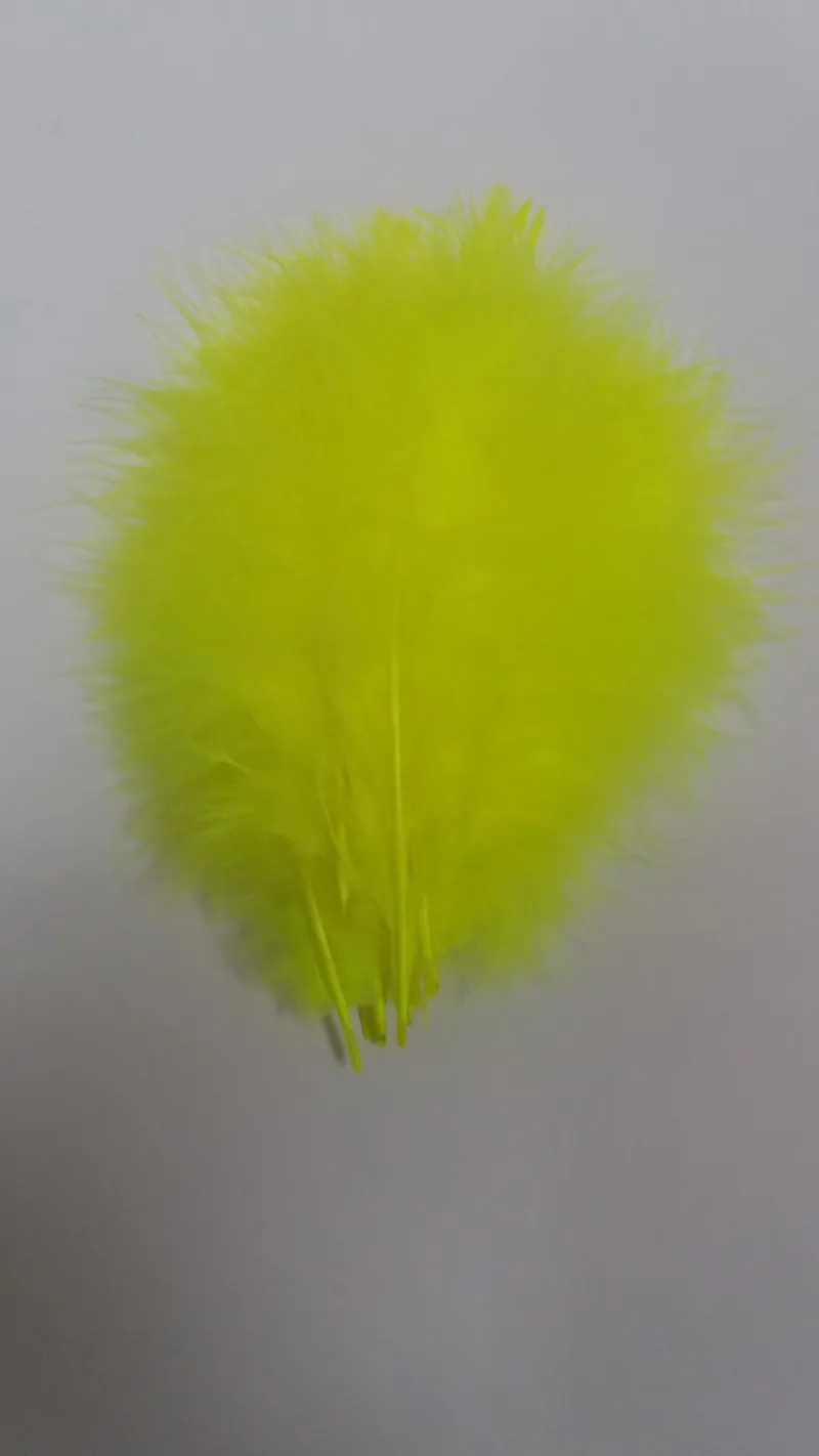 Flybox Premium Marabou in Neon Yellow-2